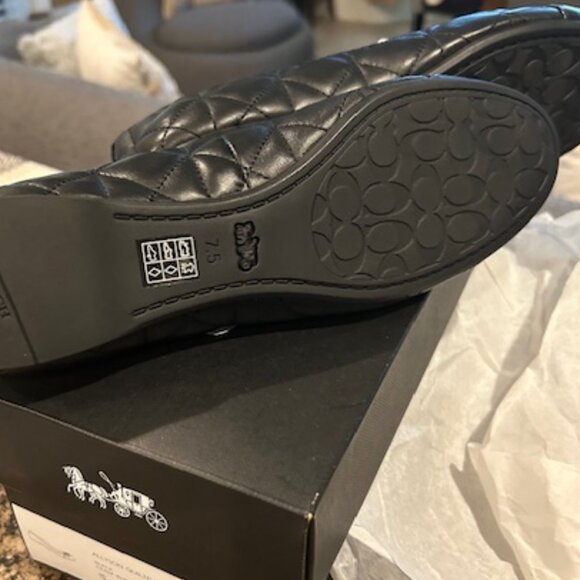 Coach Allyson Quilted Black Ballet - Picture 9 of 11